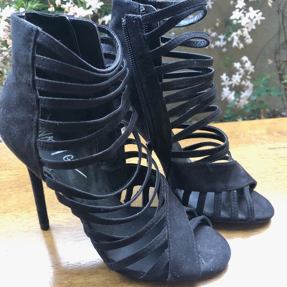 Nasty Gal "Get a Grip" Vegan Suede Stilettos - Picture 1 of 6